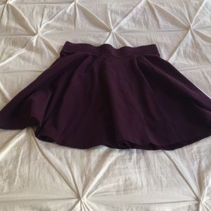 H&M maroon skater skirt